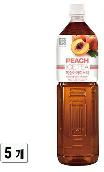 대상 복숭아아이스티 시럽, 1.47L, 5개