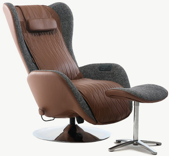 [알트레스트]AL002 마사지 리클라이너 천연 소가죽 브라운 안락 수면 안마의자, (본체)브라운+(시트)브라운, 옵션:(본품)브라운+(시트)브라운, 상세 설명 참조