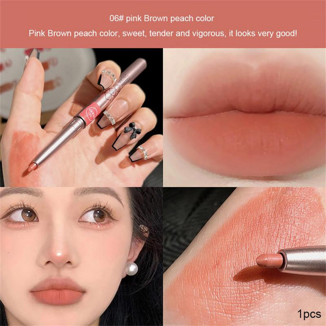 카테/립라이너/7 매트 립 라이너 펜슬 방수 오래 지속되는 회전식 립스틱 펜 컨투어링 아웃라인 메이크업 여성 뷰티 화장품 도구, [01] F