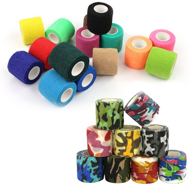 스포츠 손목 훅그립 크로스핏 근육 볼링 테이프 5cm x 4.5m, 5.0cm_무지, 랜덤 10개, 1개