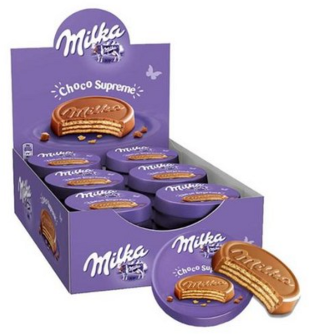 밀카 초콜릿쿠키 30g x30개 초코렛과자 슈프림 milka, 30개