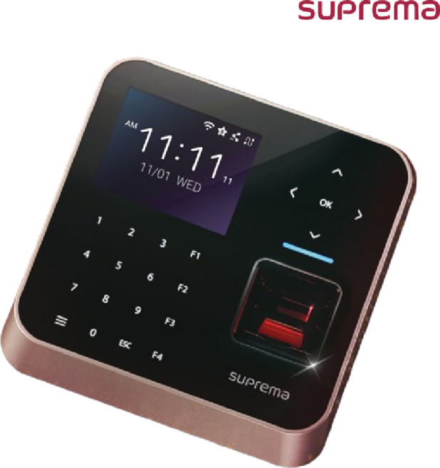[HKT] BioStation 2a 지문+카드+번호 출입근태 단말기 슈프리마 EM MF NFC BLE (아답타포함)