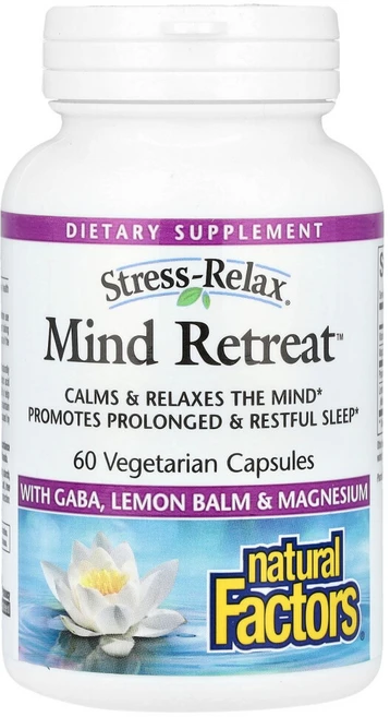 네츄럴펙터스 Stress-Relax Mind Retreat 베지 캡슐 60정, 1개 - 쿠팡