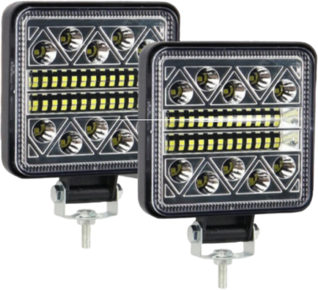 대신스토어 100W급 고출력 LED조명 써치라이트 방수IP67 화물차트럭 지게차 트랙터 포크레인 해루질 차폭등 작업등 다양한용도 배터리 DC 12-24V전용, 1개