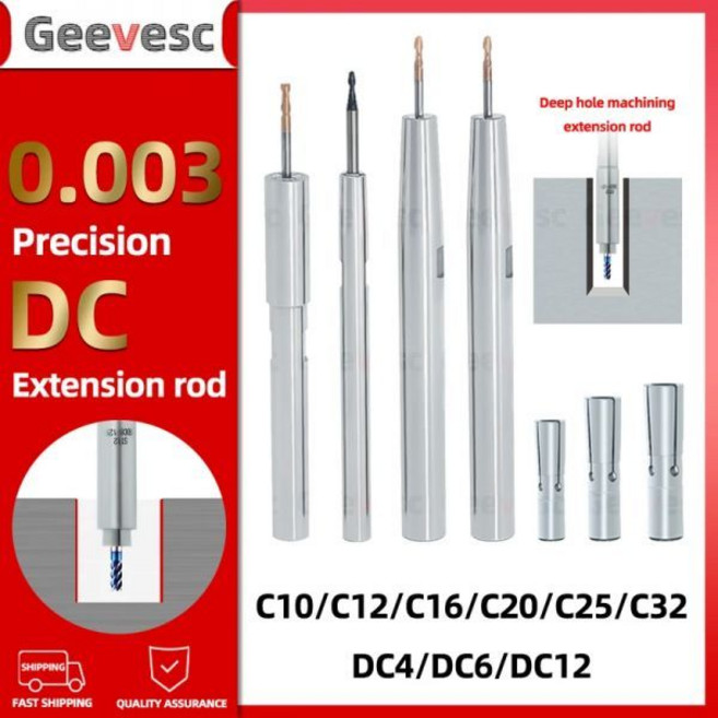 드릴척 딥 홀 머시닝 어댑터 C10 C12 C16 C20 C25 C32 DC4 DC6 DC8 DC12 DC 풀백 연장 로드 ST10 ST12 ST16 ST20 로드, C10-DC6-120L, Accuracy 0.003, 1개