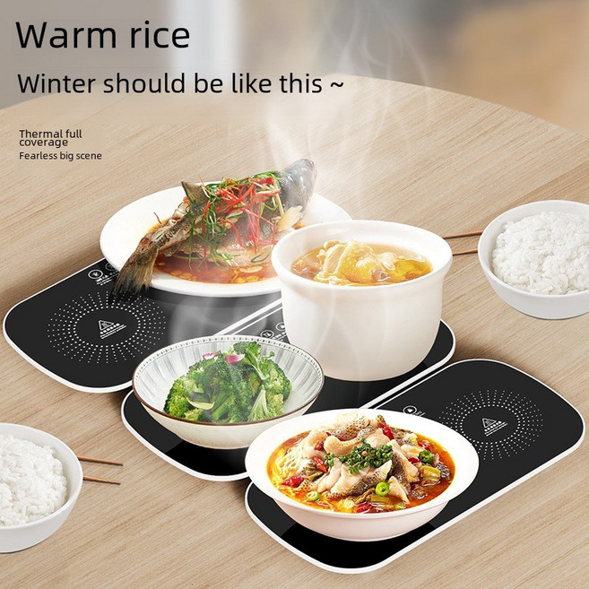 미니 푸드워머 음식을 따뜻하게 데워주는 무선 음식보온기, 화이트