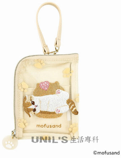 mofusand 鯊魚貓 透明網紗 票卡夾 證件套