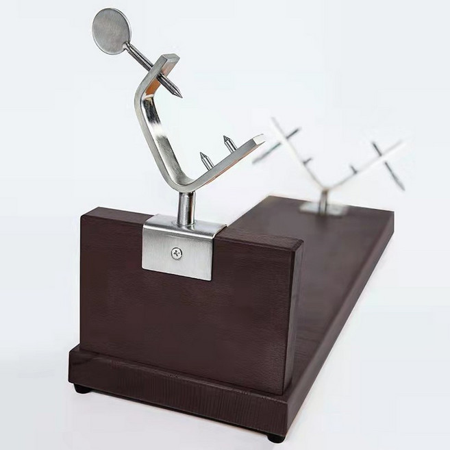 원목 하몽 거치대 홀더 햄 족발 슈바인 학센 진열 랙, 다크 브라운 (로고 없음), 1개