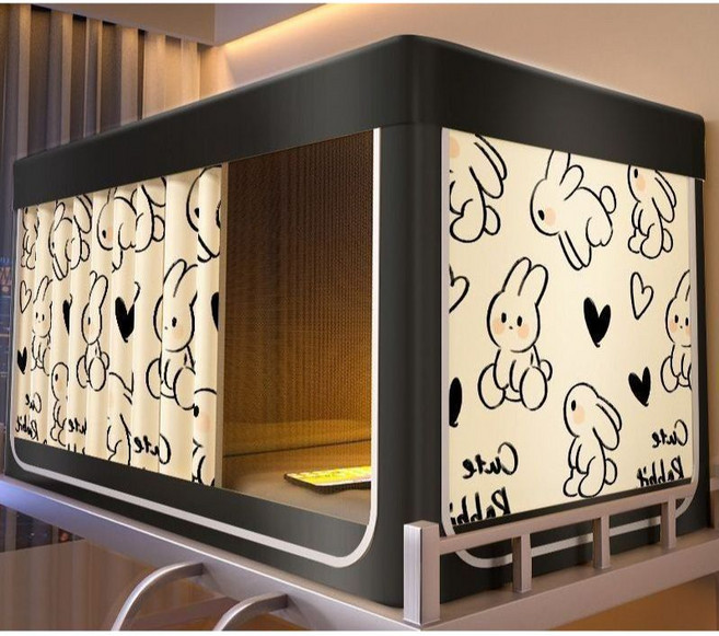 2층 침대 난방텐트 사각 싱글 방한텐트 수면 1인용 보온 텐트