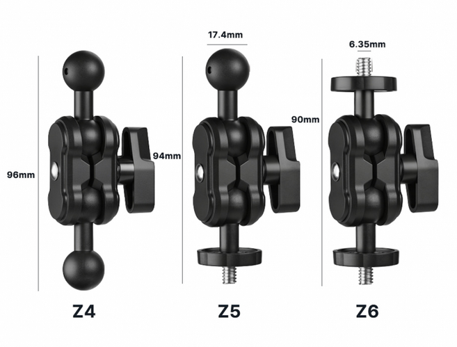 심플 거치대 익스텐션바 충잘 거치대 호환 17미리, 차량용익스텐션바휴대폰거치대Z4, 1개