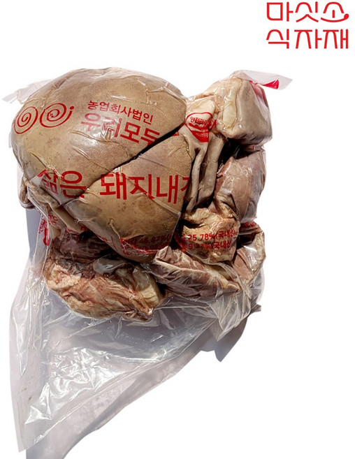 국산 돼지내장모듬 오소리감투 간 허파 염통 모듬, 1개, 2.7kg