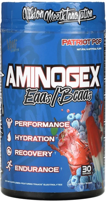 VMI Sports Aminogex EAA/BCAA 패트리어트 팝 525g(18.52oz), VMISportsAminogexEAABCAA패트리어트팝, 525g, 1개 - 쿠팡