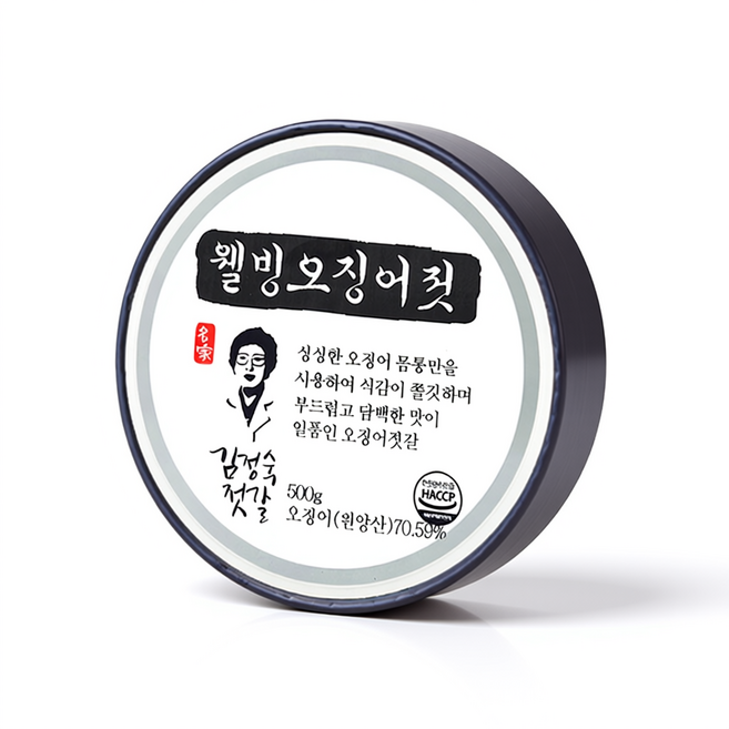 [동광 김정숙젓갈] 웰빙오징어젓 500g 속초 오징어 젓갈 반찬, 1개