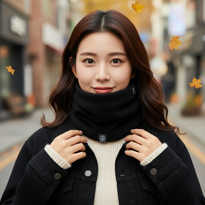 다슬로 따뜻한 퍼 안감 남녀공용 넥워머
