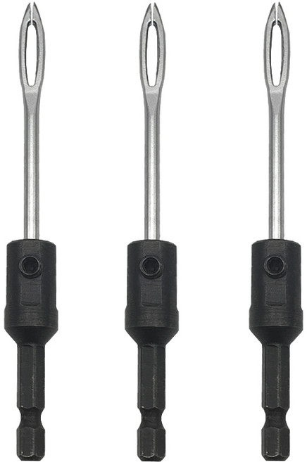 타이어 펑크 수리 바늘 끈끈이 충전드릴용, 기본, 3개