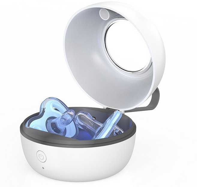 룰루레빗 안심살균 휴대용 쪽쪽이 소독기, UVS, 화이트