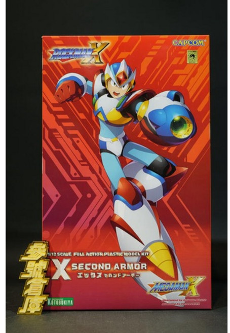 壽屋 洛克人X 艾克斯 第二裝甲 1/12 組裝模型, 1個
