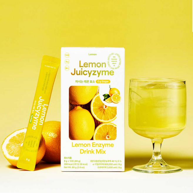 레몬 쥬시자임 마시는 레몬 효소, 1개, 80g