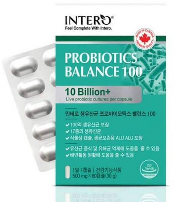 인테로 생유산균 프로바이오틱스 밸런스100, 5개