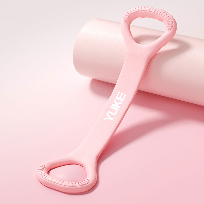 탄성 스트레칭 밴드 요가밴드 라텍스밴드홈트용품스트레칭밴드요가저항밴드추감기, 1개, 분홍색