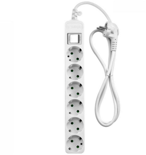 모노케어 안전 접지 멀티탭 6구 DH-2062NT, 10m, WHITE 화이트, 2개