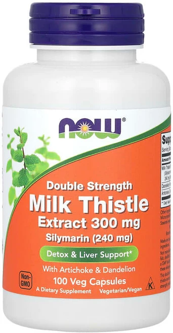 NOW Foods 밀크시슬 추출물 300mg 베지 캡슐 100정 NOW-04739, 1개 - 쿠팡