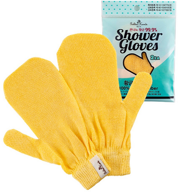 황금산업 때장갑 벙어리타입, 황금색, 2개입, 1개