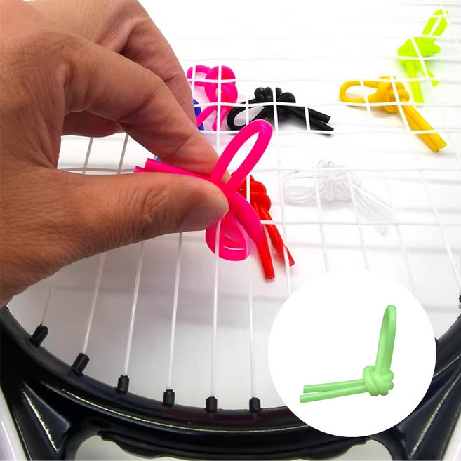 헬스와미 5개 10개몪음 테니스 라켓 진동 방지 댐퍼 고무링 충격 흡수, 10개, 그린