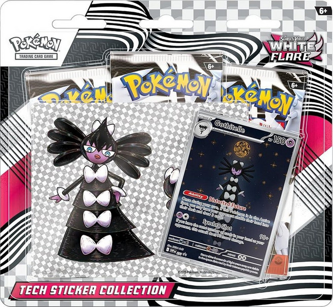 Pokemon TCG 스칼렛 & 바이올렛 10.5 화이트 플레어 테크 스티커 블리스터, 기본 옵션