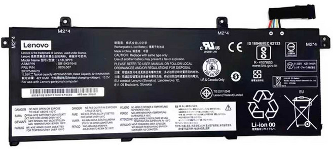 레노버 T490 T495 배러리 교체 P43S L18C3P72 T14 P14S GEN 1 GEN 2 배터리 L18M3P73, 1개