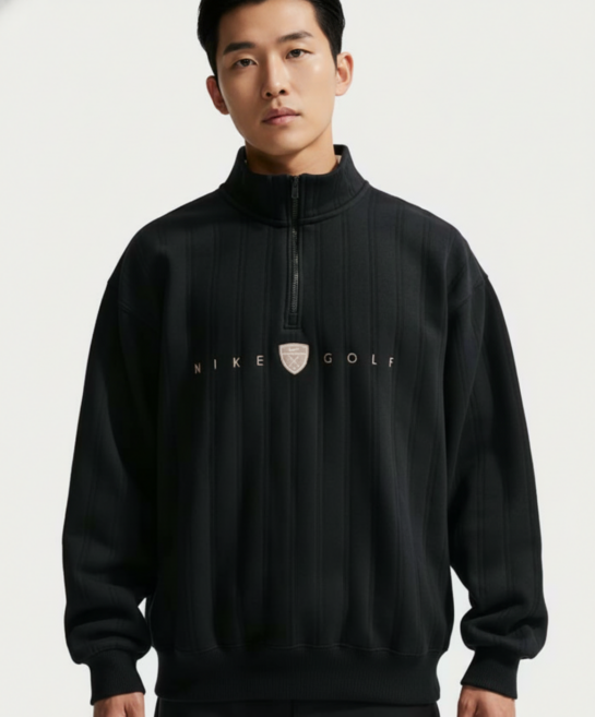 나이키 페어웨이 프레쉬 남성 써마 핏 오버사이즈 하프집 골프탑