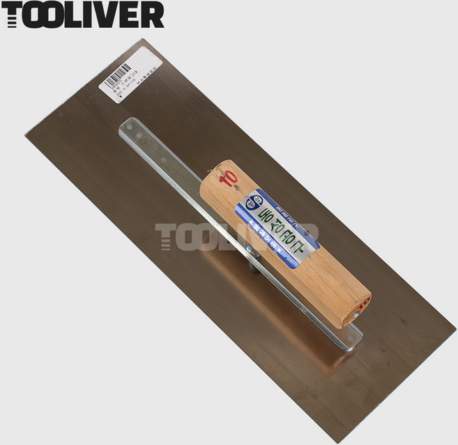 툴리버 스테인리스 고대 스텐흙손 사각 미장칼 고데, 1개, 110X300mm 0.6T