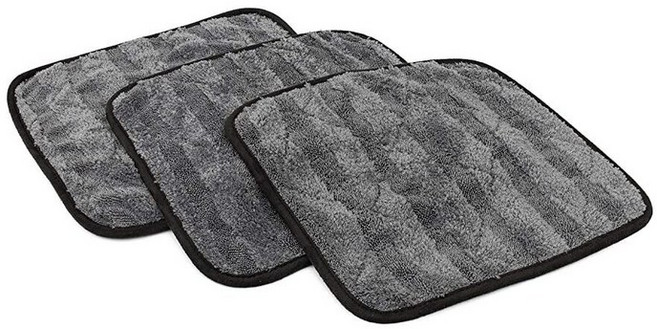 The Rag Company Gauntlet 자동차 건조 타월 - 70/30 한국 극세사 긁힘 없이 빠르게 건조 900gsm 50.8x76.2cm(20x30인치) 아이스