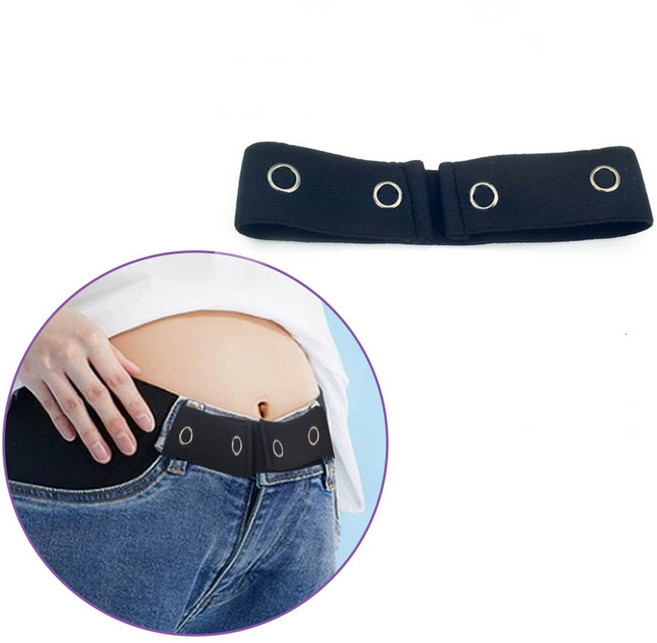 팬시온 바지 허리 늘리기 벨트 청바지 치마 요술단추 확장 연결 단추 수선 버클 임산부 똑딱이, 1type, 4개