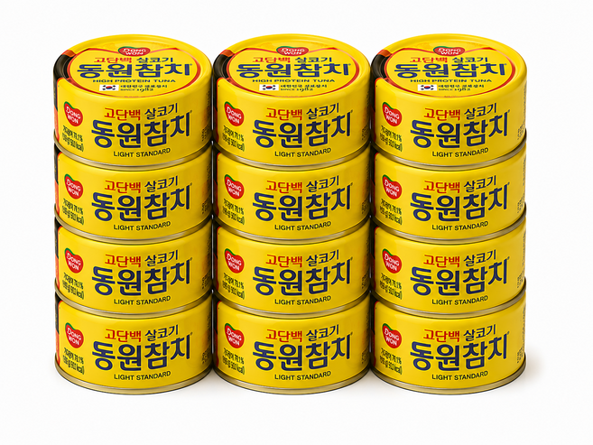 동원 라이트 스탠다드 참치, 150g, 12개