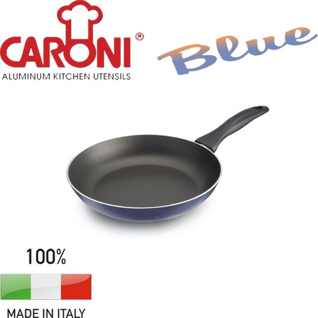 Caroni 卡洛尼 26cm 藍耀灰系列 不粘鍋 平底炒鍋 義大利製造, 1個