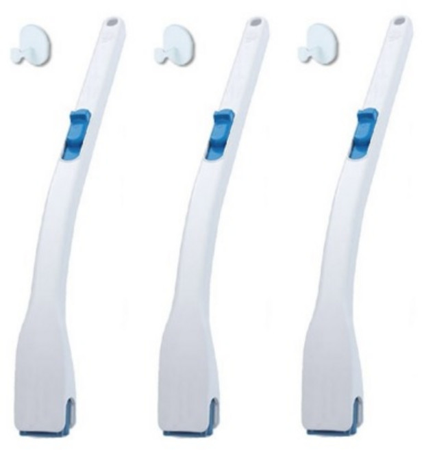 [KT알파쇼핑] 이지드롭 변기크리너 핸들 + 고리, 3개, 블루