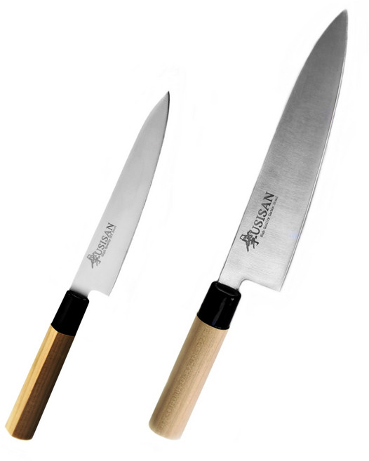 우시산 국산 주방 식칼 2종 세트 칼세트, 왼손잡이용, 1개