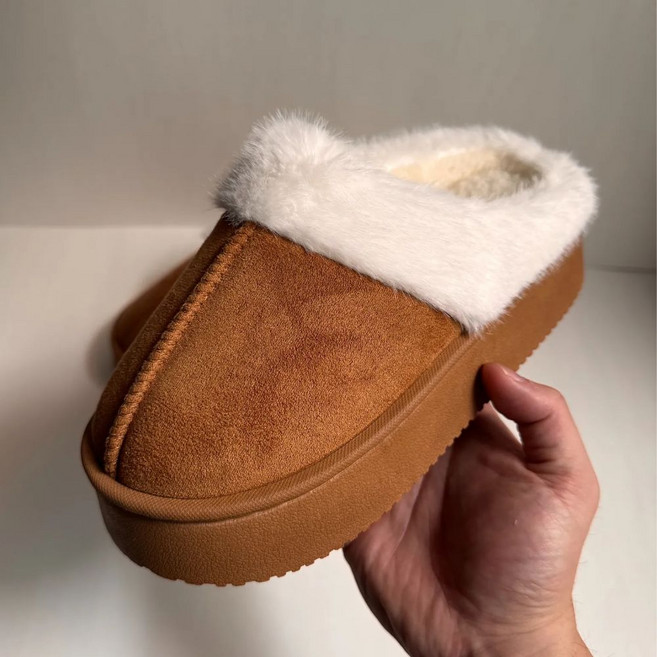 감파르 겨울 여성 털 어그 슬리퍼