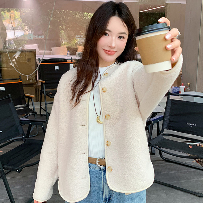 히트그램 보아 후리스 오버핏 가디건