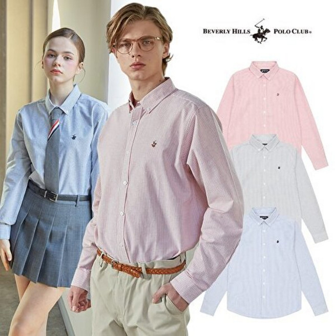 비버리힐즈폴로클럽 남녀 공용 스트라이프 셔츠 3종