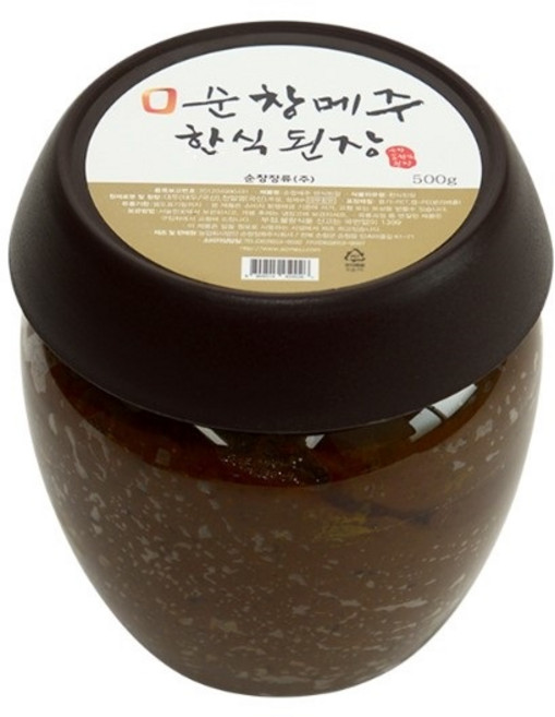[순창장류(주)] 순창메주 한식된장(haccp인증), 500g, 1개