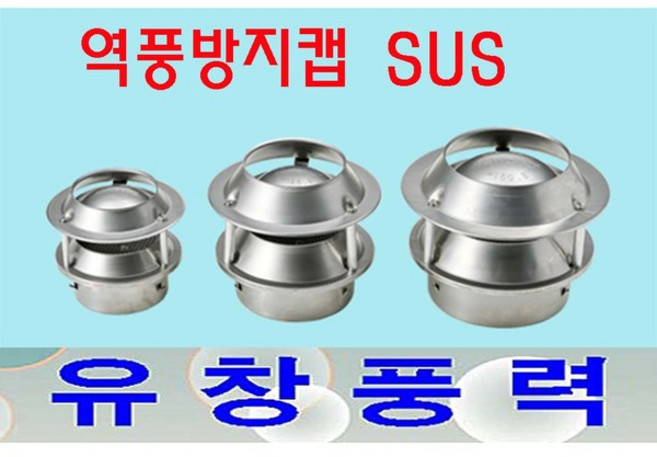 동양환기 역풍방지캡 SUS 100 125 150 후드캡 닥트 신형 흡출기, 역풍방지캡 SUS 100파이