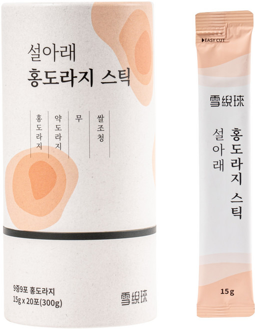 설아래 홍도라지스틱, 15g, 1개, 20개입