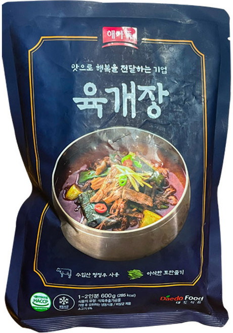 대도식품 해가득 육개장, 4개, 600g