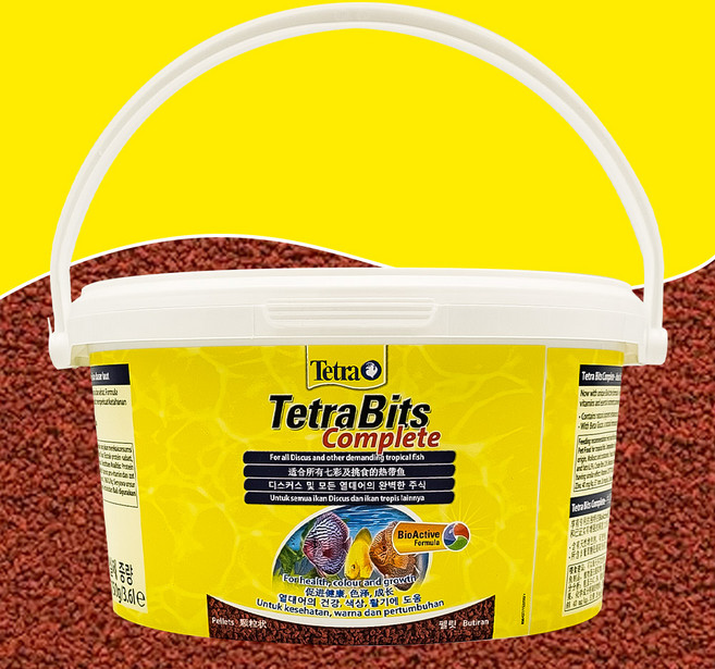 [브랜드물멍몰] 구피 국민 사료 먹이 밥 테트라 비트 3600ml 1150g 3.6L, 1개