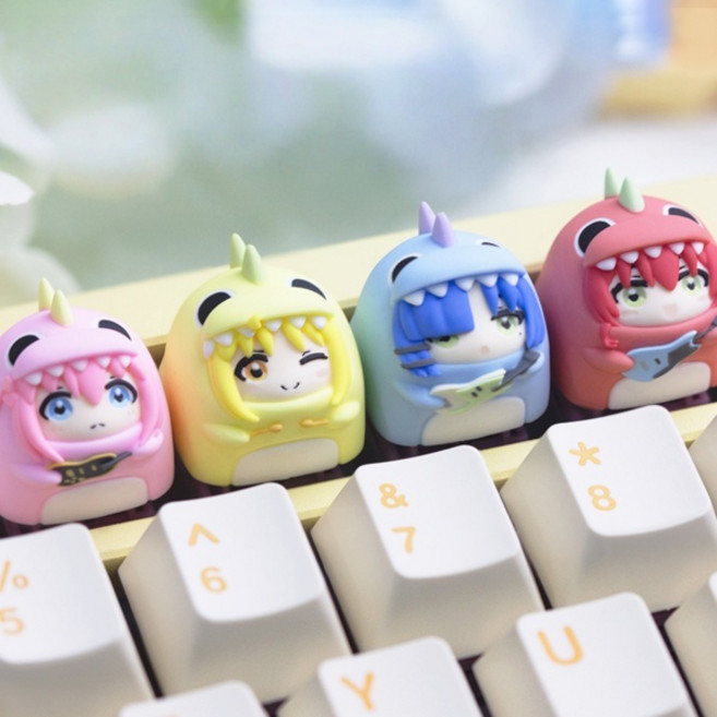보치 더 락 애니메이션 키 캡 Gotoh Hitori Yamada Ryo 캐릭터 키 캡 체리 맞춤형 식 키보드 선물, [01] 4PCS