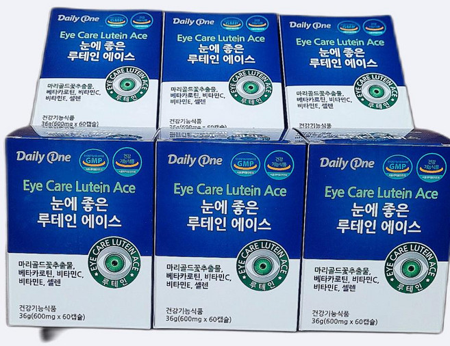 캡슐 루테인 눈보호 에이스 건강 데일리원 눈에 좋은 영양제 베타카로틴 피로 60캡슐 1개, 60정