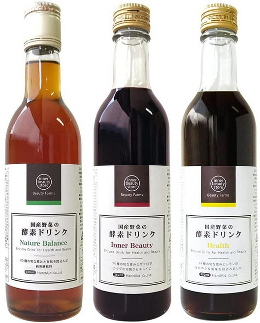 Beauty Farms 일본직구 뷰티팜즈 3일 단식 세트 (3개 핫세일) 일본 채소 효소 음료 석류 담백 레몬 베스트셀러 3개), 사이즈