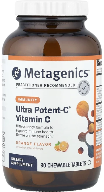Metagenics Ultra Potent-C® 비타민C 오렌지 츄어블 정 90정, MetagenicsUltraPotentC비타민C오렌지츄, 1개 - 쿠팡